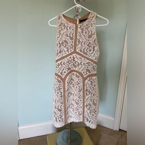 White Fleece Lace Dress 🐑